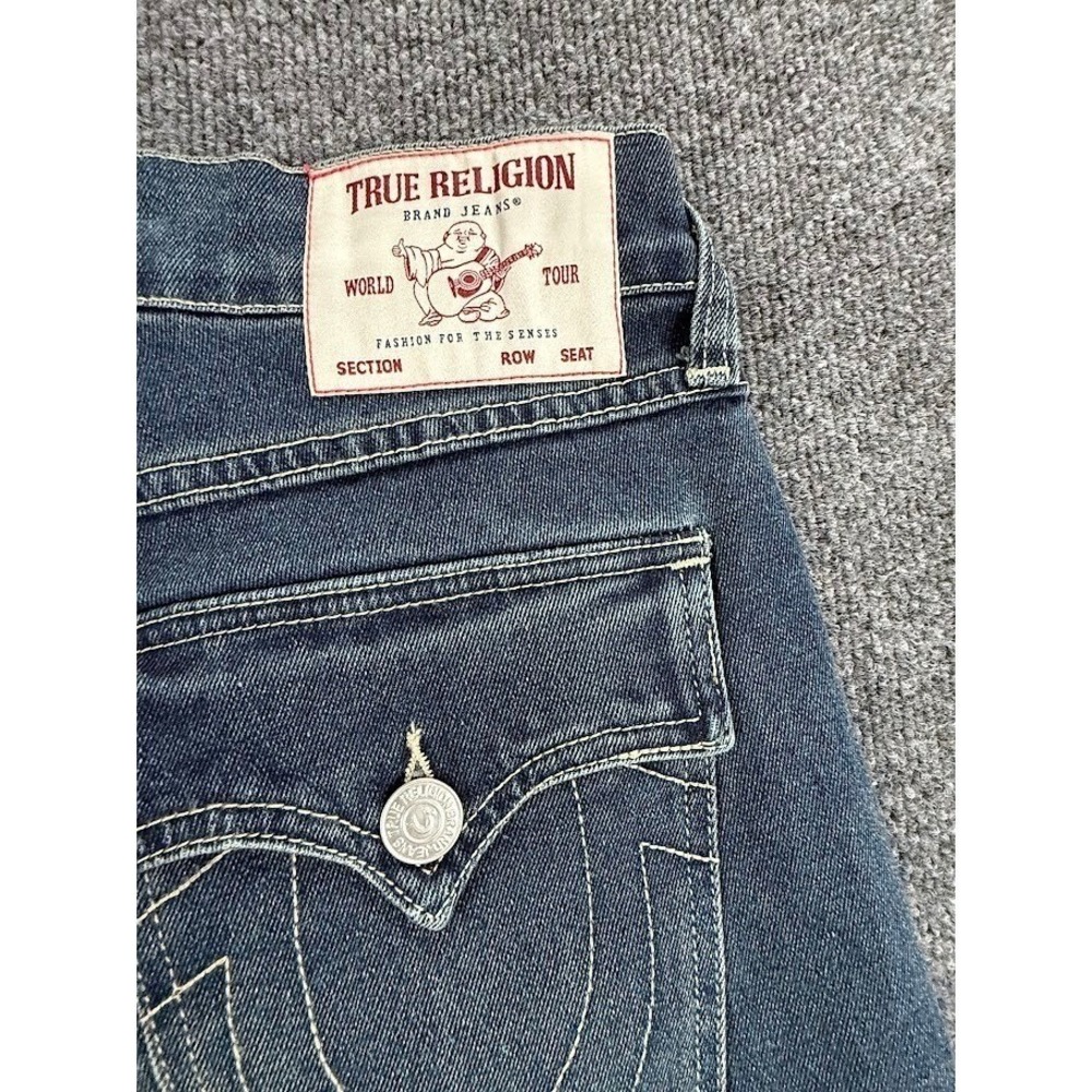 True Religion Ricky Relaxed Straight  30x34 Jeans Dark Woodland Wash NWT 700645 - Picture 13 of 16